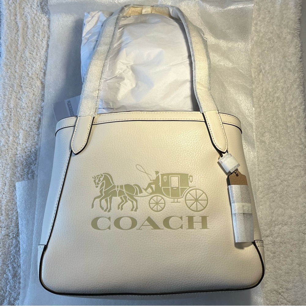 Coach White Tote Bag NWT